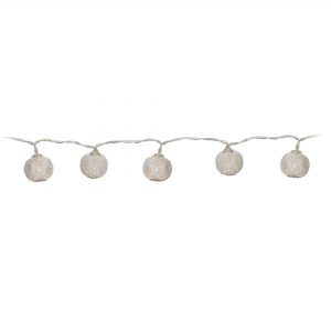 10x LED Silver String Lights