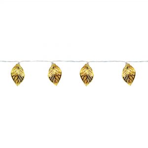 10x LED Gold Leaf String Lights